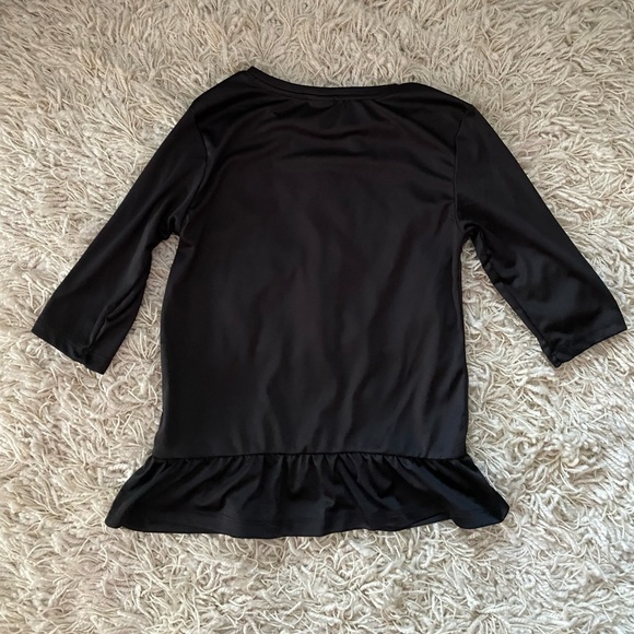 "PUMA" Black Hot Pink Logo Girls Sleeve Dri-fit Athletic SHIRT TOP SIZE M(10/12 - Picture 2 of 10